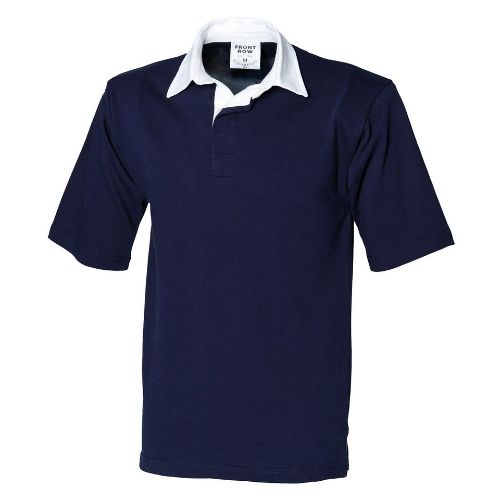 Front Row Short Sleeve Rugby Shirt Navy